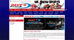 Desktop Screenshot of davessportshop.net